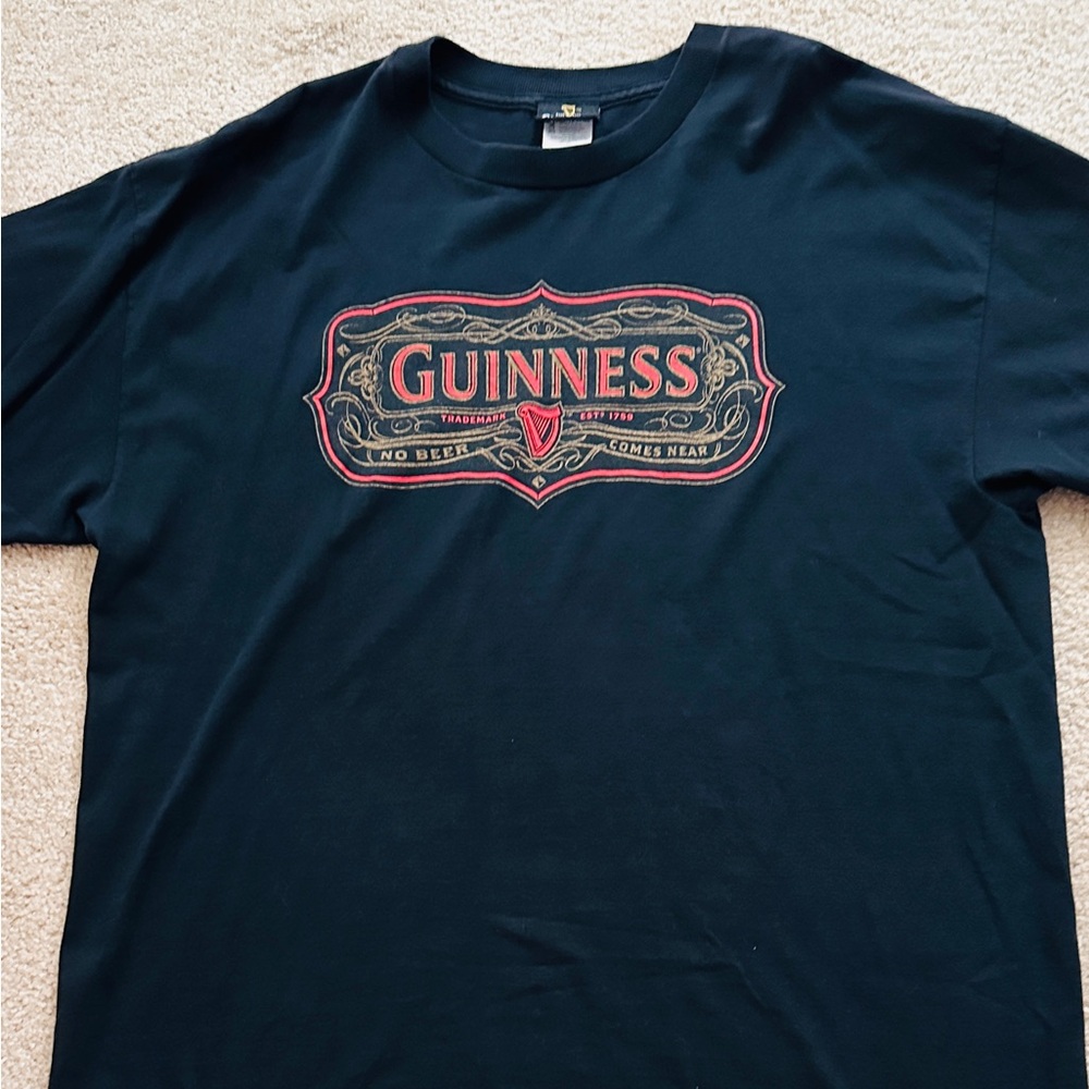 Guinness Black and Red Graphic Tee